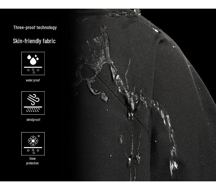 Women's Influencer Style Ski Suit: Padded Jacket with Hood