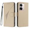 For Realme P3 Ultra 5G Case Triangle Imprint Leather Phone Cover with Lanyard