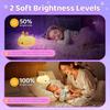 colors cute rabbit children's night light, rechargeable, baby night light, toddler bedroom night light, suitable as a gift
