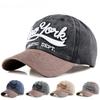 Embroidery NEW YORK Washed Cotton Baseball Cap Men's Splicing Baseball Cap Korean Version