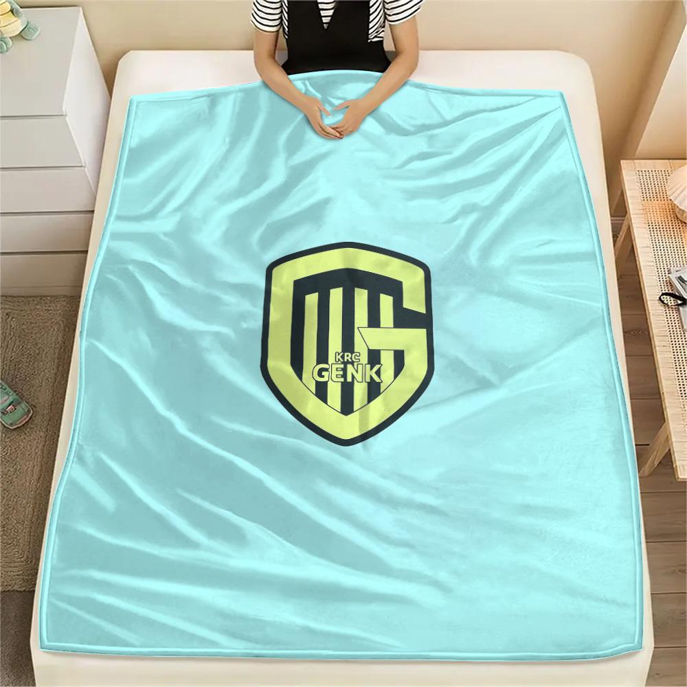 

KRC Genk Print Flannel Blanket, High quality Comfortable for All Seasons, Home Decor, Warmth and Comfort 80cm x 120cm