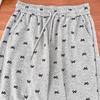 Bow Print Petite High-Waist Wide-Leg Walking Pants for Women