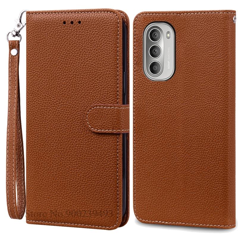 For Motorola G51 5G Deksel Lær Flip Lommebokdeksel For Moto G51 5G Deksel Mykt Silikondeksel For Motorola G51 5G Deksel Fundas