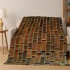 Vintage Brick Stone Flannel Blanket Soft Warm Throw Blanket for Bedroom Living Room Bed Travel Camping Picnic Gift kids