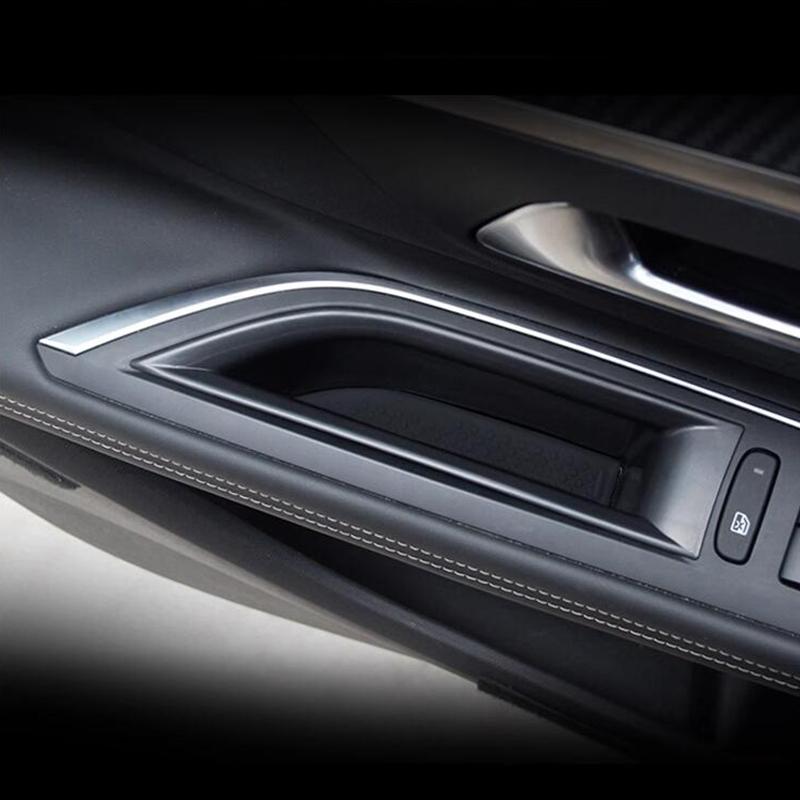 Original bildörrsförvaringslåda för Peugeot 3008 5008 GT 2016-2023 ABS plast autodörrhandtag Organisera