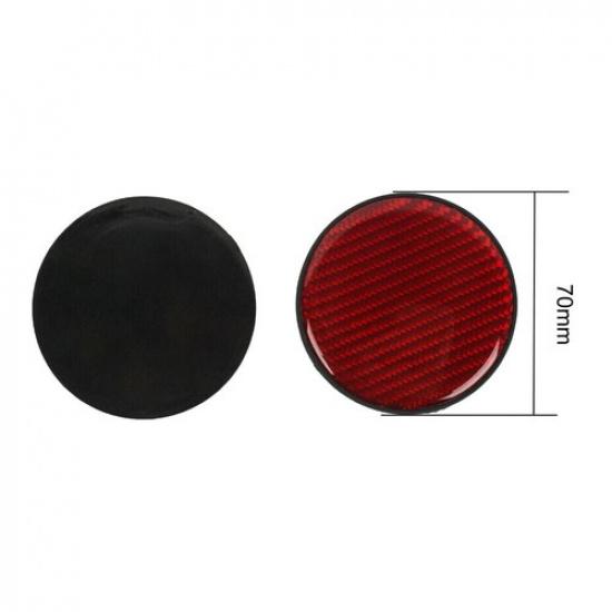 2X Red Carbon Fiber Car Cup Holder Pad Coaster Cup Slot Non-Slip Mat Accessories