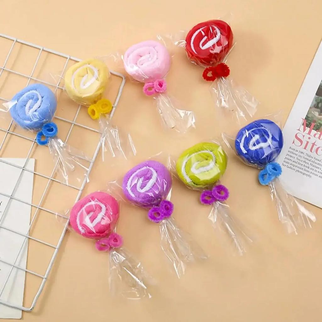 1/3/5 Stück - Kreatives Geschenk Valentinstagskuchen, Handtuch, Lutscher, Hochzeitsgeschenk, Geburtstagsgeschenk, Hochzeitsgeschenk - zufällige Farbe
