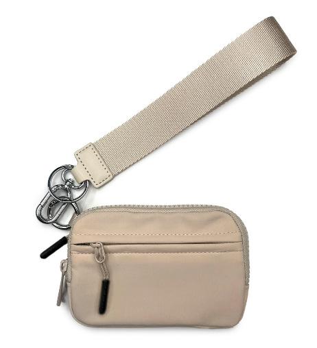 With Wrist Zip Coin Purse Ladies Casual Travel Bag Waterproof Nylon Small Wallet Multifunctional Card Holder