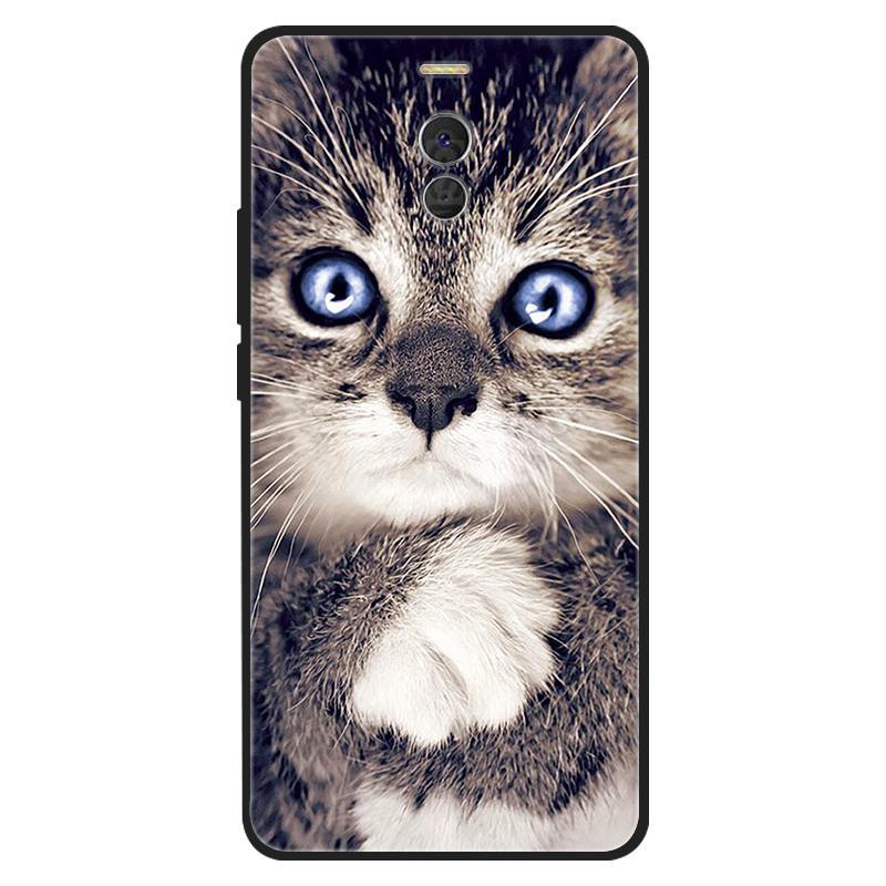 For Meizu M6 Note Case Silicone Cat Painted Soft Black Cover for Meizu M6Note M3 Note 8 Cover TPU Coque Protective Capa