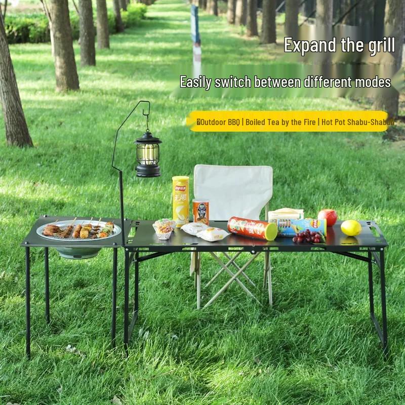 Hydraulic Outdoor Tactical Table: Portable, Multi-functional Camping & Picnic Table