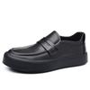 Men Casual Platform Shoes Slip-on Driving Shoe Business Office Dresses Black Tide Original Leather Loafers Breathable Footwear