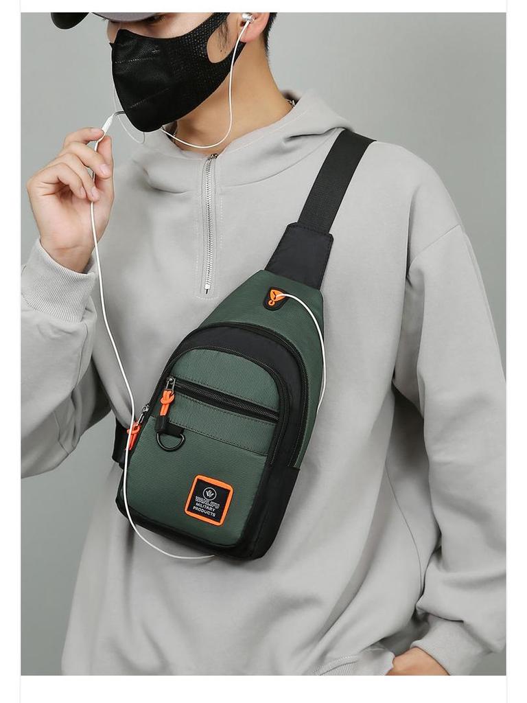 Men's Trendy Multi-Layer Crossbody Chest Bag - 2025 Wear-Resistant, Stylish, Portable Shoulder Backpack