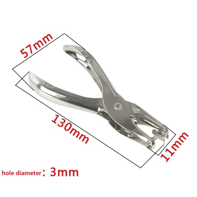 

New Hand Held Metal Stationery Round Hole Paper Punch Bind Paper Perforator Cutter Corners Hole Punch DDK02