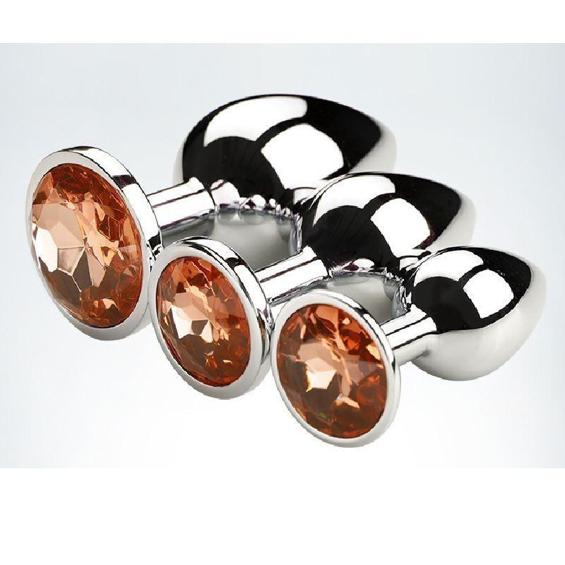 Luxurious Metal Anal Plug For Adults In Various Sizes And Vibrant Colors