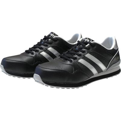 Simon NS811 Protective Safety Work JSAA Professional Short Size Cm Sneakers, Shoes, Certified, Sneakers, Black/Silver, 25.5