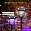 Solar Outdoor Stainless Steel Mosquito Killer Lamp with Ground Stake