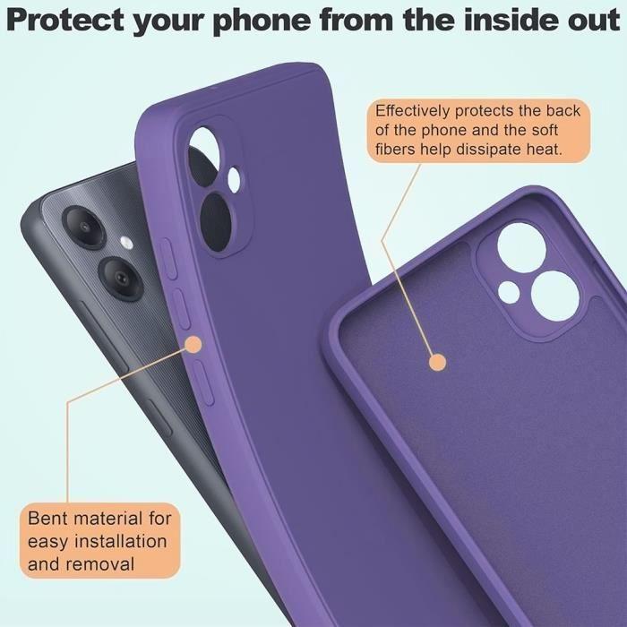 Coque Silicone - Samsung - Galaxy A05 - Ultra Slim - Protection Anti-Rayures - Violet Foncé