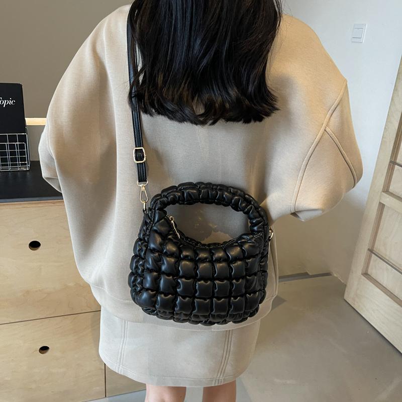 Designer Brand Bags for Women Shoulder Luxury Crossbody Bag Women's Bags Winter Down Padded Leather Tote Bags