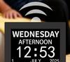 7-Inch Digital Clock with Large Font, Calendar, Alarm, Medication Reminder, Multilingual Settings