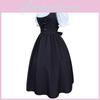 Style Retro Medieval Drawstring High Waisted Bow Dress Stage Outfit Performance