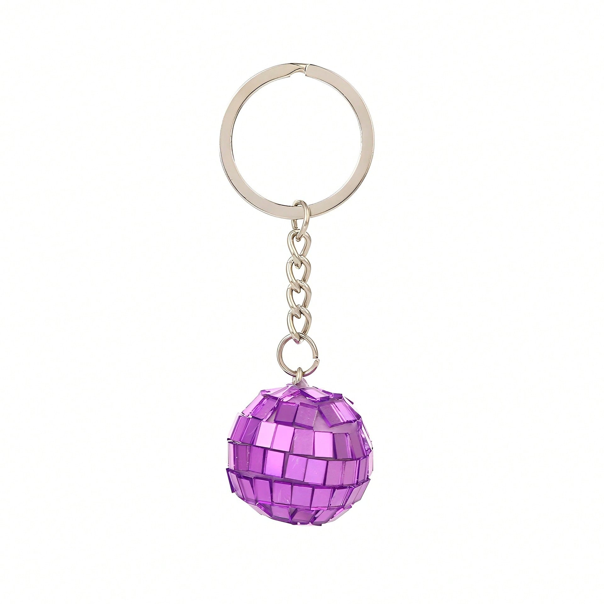 

Disco Ball Keychain, Mirror Disco Ball Keychain Small Size Pink Purple Blue, K-Pop Theme Decor 70s 80s Singer Birthday Gift Karaoke Party Supplies Purple-1pc різнокольоровий