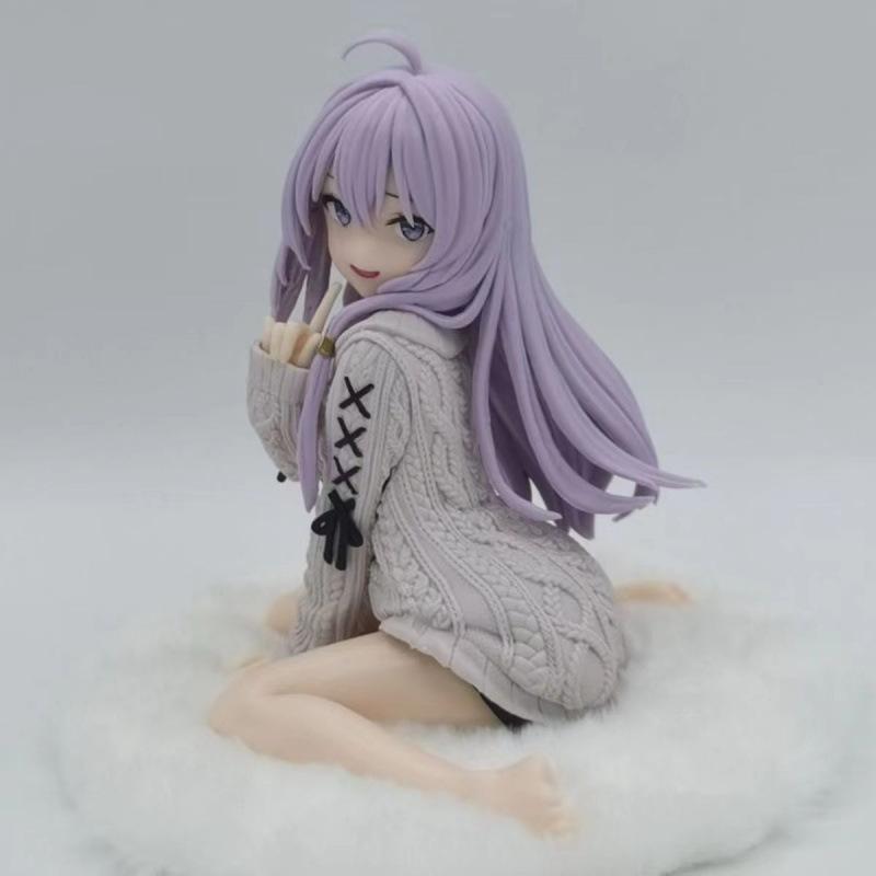 Witch journey, sitting sweater Irena figure, chassis ornament, desktop beautiful girl two-dimensional peripheral statue