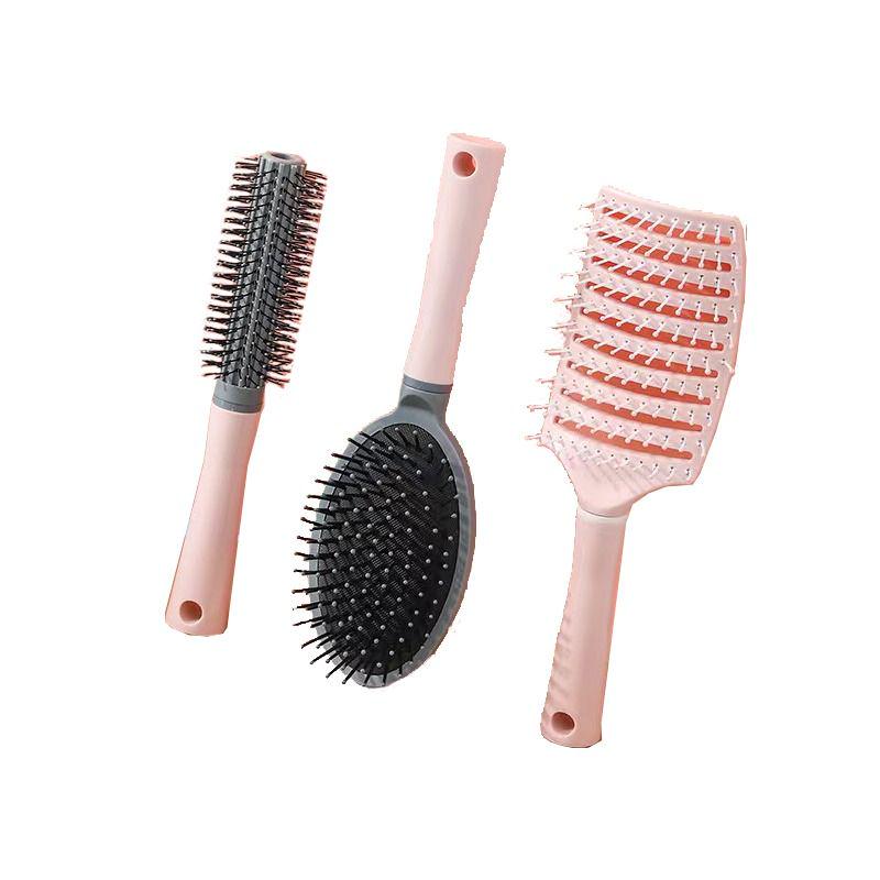 Large Curved Hairbrush with Airbag, Scalp Massage, Men's Fluffy Comb, Curling and Styling Vent Brush.