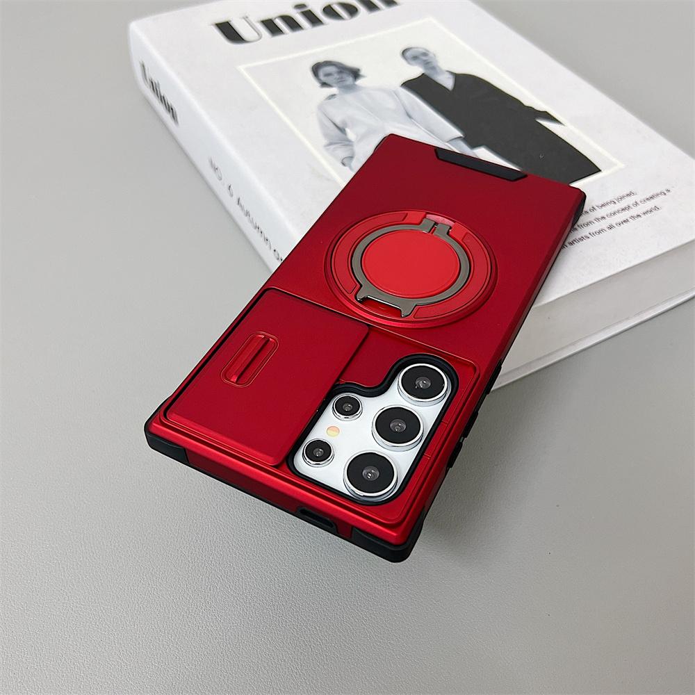 Luxury Rotating Hidden Metal Ring Car Holder Armor Case For Samsung S25 S24 Ultra S21 S22 S23 Ultra Plus S20 FE  A54 A13 A14 A15