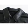 Fashion Style 3427727 New Arrival New Arrival Women's Clothing Poly Urethane Leather Shirt Coat Leather Coat Female 03427727800