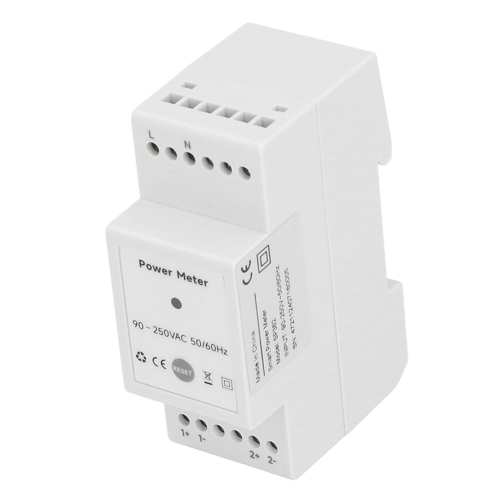 

Energy Meter Single Phase Electricity Monitoring Meter with 2 200A Split Type Current , Real Time Voltage, Current Monitoring, for or