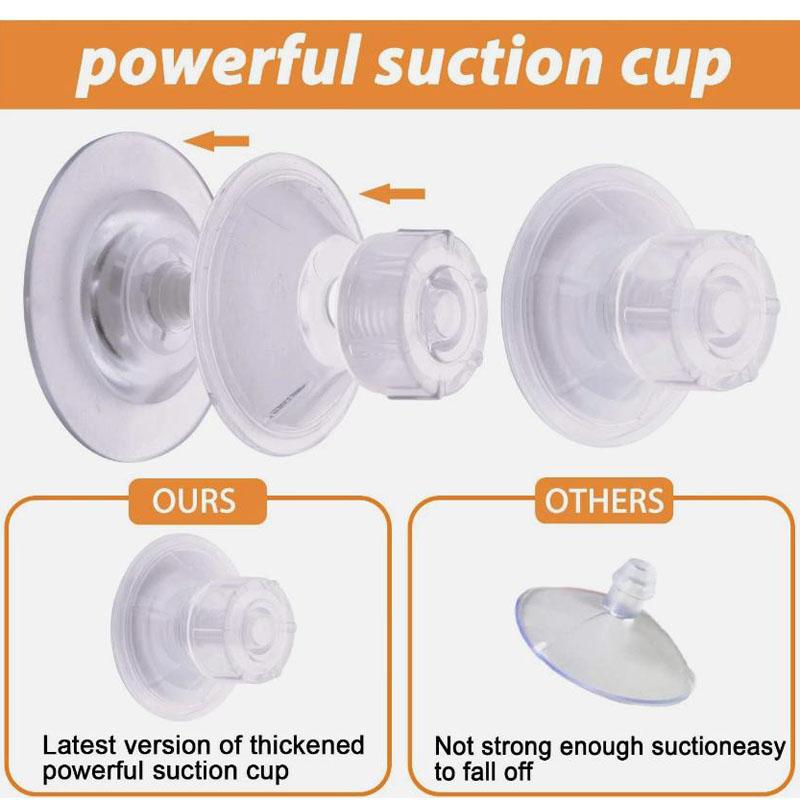 Window Bird Feeder with Strong Suction Cups - Clear Acrylic Bird Feeders for Outdoors, Sturdy and Durable