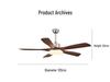 Modern Chinese-Style Ceiling Fan with Light for Living, Bedroom, and Dining Rooms