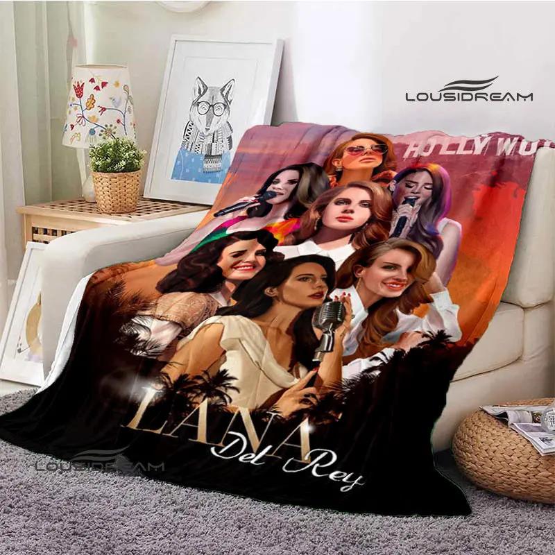 Lana Del Rey Retro Printing blanket Children's Warm Flange Home travel bed linings Birthday Gift
