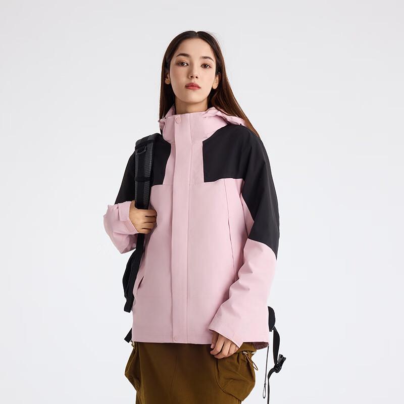 

Унисекс куртка-ветровка 3-в-1 Trozman с капюшоном, цветной блок 2XL