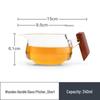 Heat-Resistant Glass Gongdao Cup with Wooden Handle