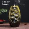 Ceramic Waterfall Backflow Incense Burner Creative Incense Sandalwood Tower Incense Home Decoration Gift Incense