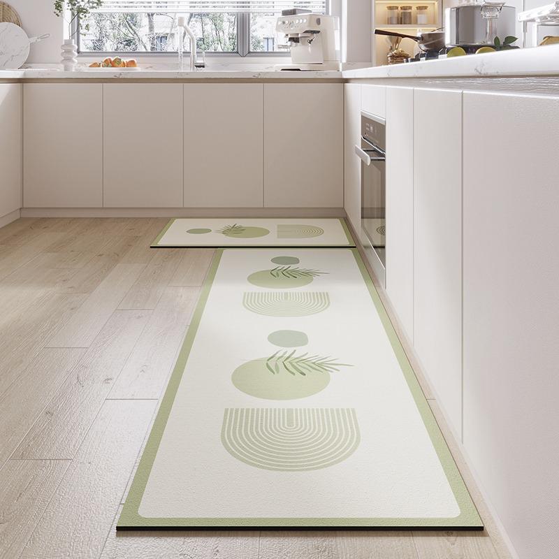 Absorbent Non-slip Kitchen Rug Quick-drying Diatom Mud Mat Oil-absorbing Long Foot Carpet Home Decoration Floor Mats