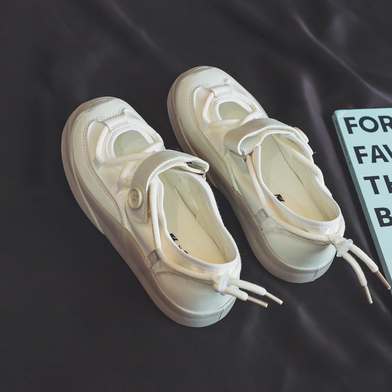 Fashion Espadrille Shoes Female Footwear White Sneakers All-Match Summer Small Dress Casual New Breathable Flat Mary Janes Fabric Leisur