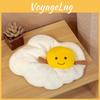 Fried Adorable Egg Plush Toy Cartoon Cushion Mat Girls Kids Home Decoration