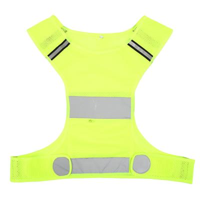 Chaleco Reflectante Alta Visibilidad Transpirable Secado Rápido Chaleco de Seguridad para Correr Trabajar XL