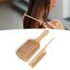 Wooden Paddle Comb Set Brush and Tail Comb Set Paddle Detangling Hairbrush and Tail Comb for Styling