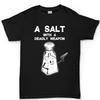 Salt Shaker Unisex Cotton TShirt Graphic Print Streetwear Fitness Muscle Black Summer Casual