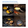 3-Wick Portable Survival Candle,Up to 36H,Burning Natural Aroma for Home,Outdoor Camping