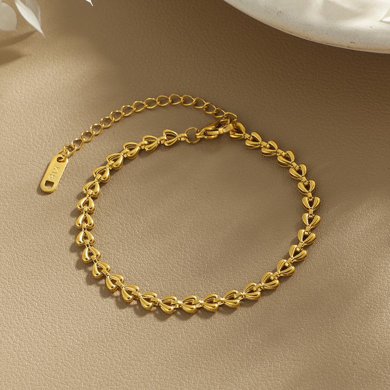 

Элегантный европейский и американский браслет-коммутер с сердечками: Роскошные, не тускнеющие летние украшения