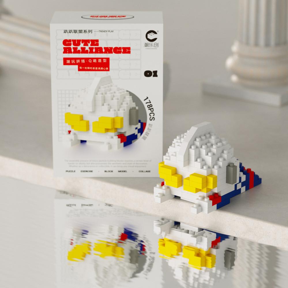 King Monkey The Santa Claus Cartoon Figures Micro Blocks Toy For Creative Play