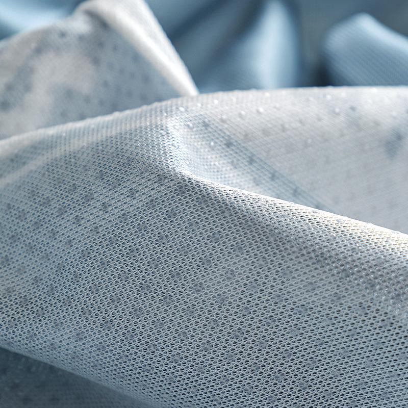 Modrý ledový hedvábný potah na pohovku Látkový letní podsedák na léto Jednoduché moderní cool pohovka ručník proti poškrábání potah na pohovku 