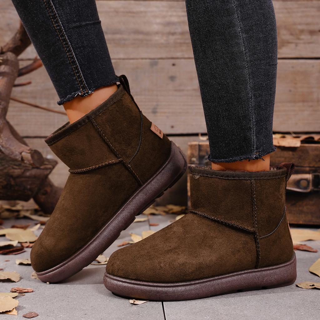 Snow Boots Women's High-top Velvet Cotton Shoes Women's Winter New Thickened Winter Warm Cotton Boots Wholesale