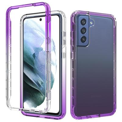 Hybrydowy przezroczysty futerał na telefon 2 w 1 do Samsung Galaxy S22 Ultra S21 FE 5G S20 Plus A52S A52 A72 A12 A13 A22 A32 TPU + osłona z poliwęglanu bez folia na ekran