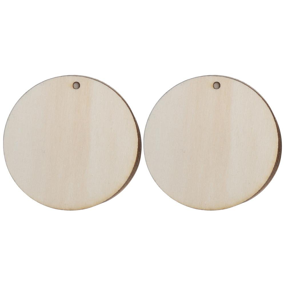 50PCS Simple Fashion Style Wooden Earrings Pendant DIY Hollow Jewelry Craft Making Accessories