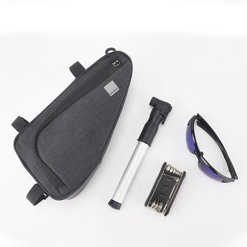 Waterproof Bike Triangle Frame Bag, Bicycle Top Tube Storage Pouch, Cycling Tool Pannier for Mountain & Road Bikes